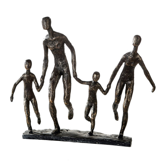 Poly sculpture "Family" bronze colored