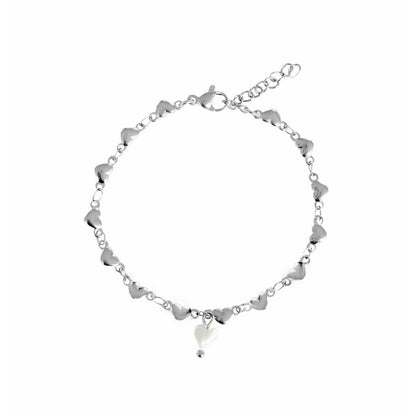 Hearts Bracelet - Silver