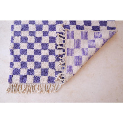 Berber checkered rug Beni Ourain 151 x 246 cm SOLD