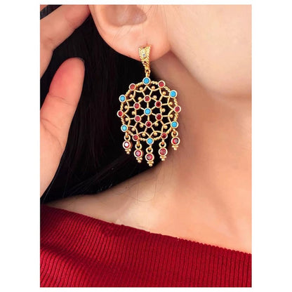 Vintage Dream Catcher Drop Earrings