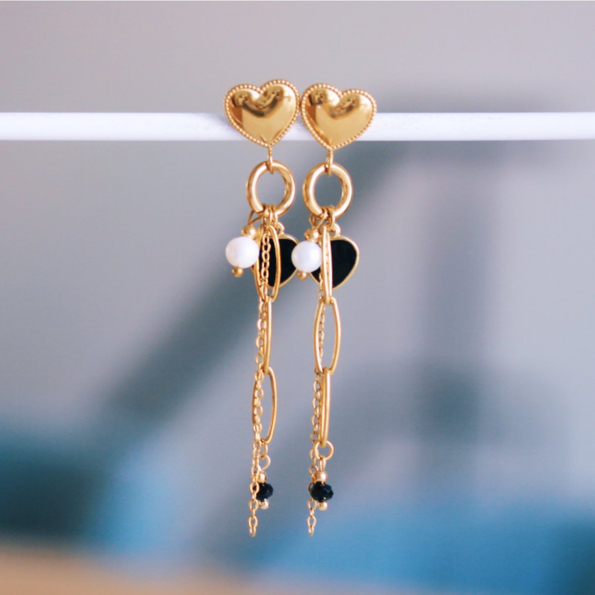 "Femme Fatale" statement earrings
