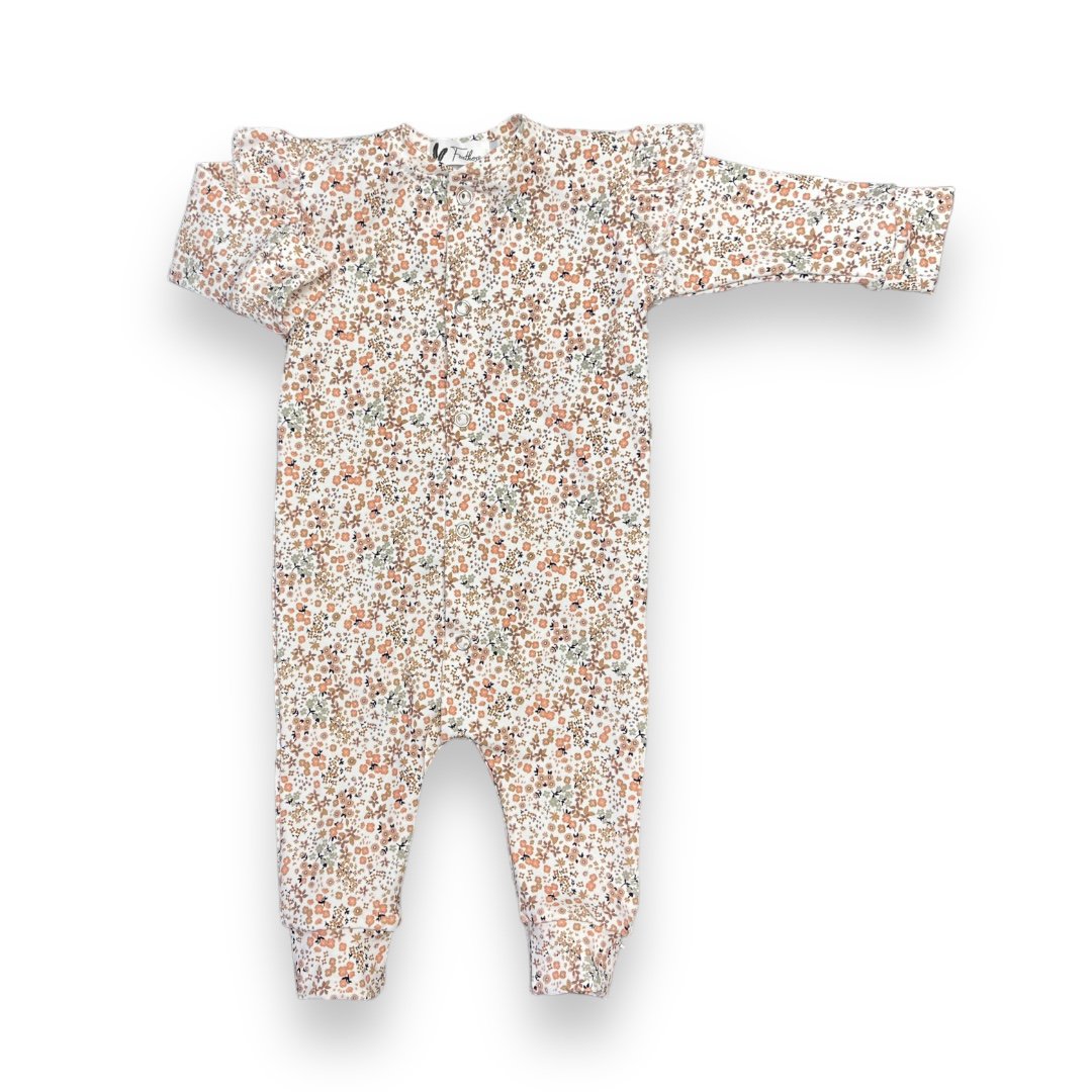 Playsuit ruffle love flower