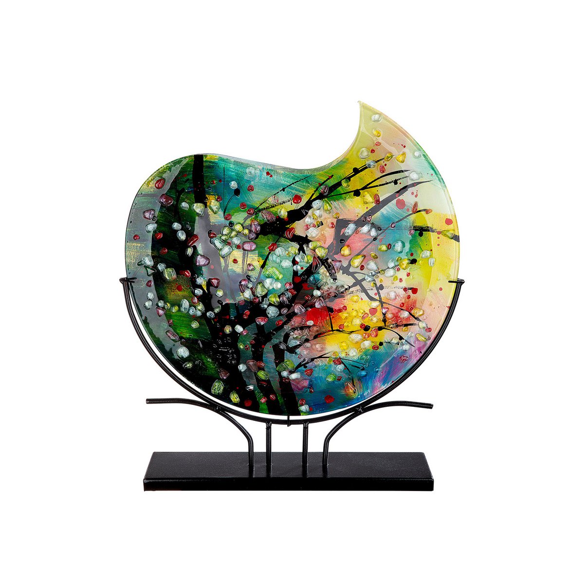 Glasart round decorative vase "Nicosia"