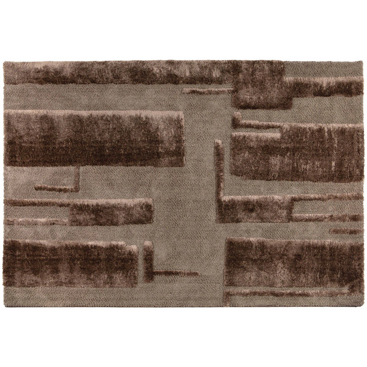 Recycled carpet Louka Noisette 160 x 230 x 2