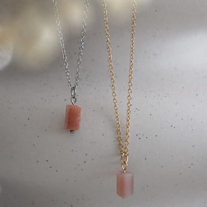 Sunstone Necklace - Gold