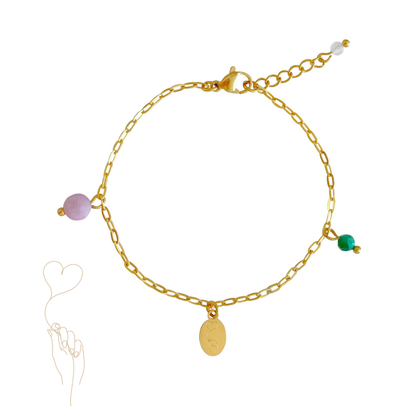 Heart Under The Belt Bracelet - Gold