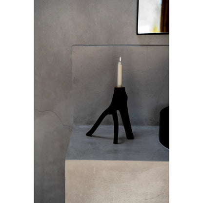 The Triple Twig Candle Holder - Black