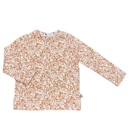 Long sleeve confetti burnt orange