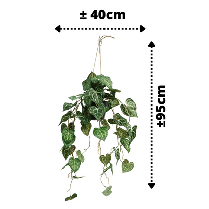 Viola Artificial Hanging Plant 95cm