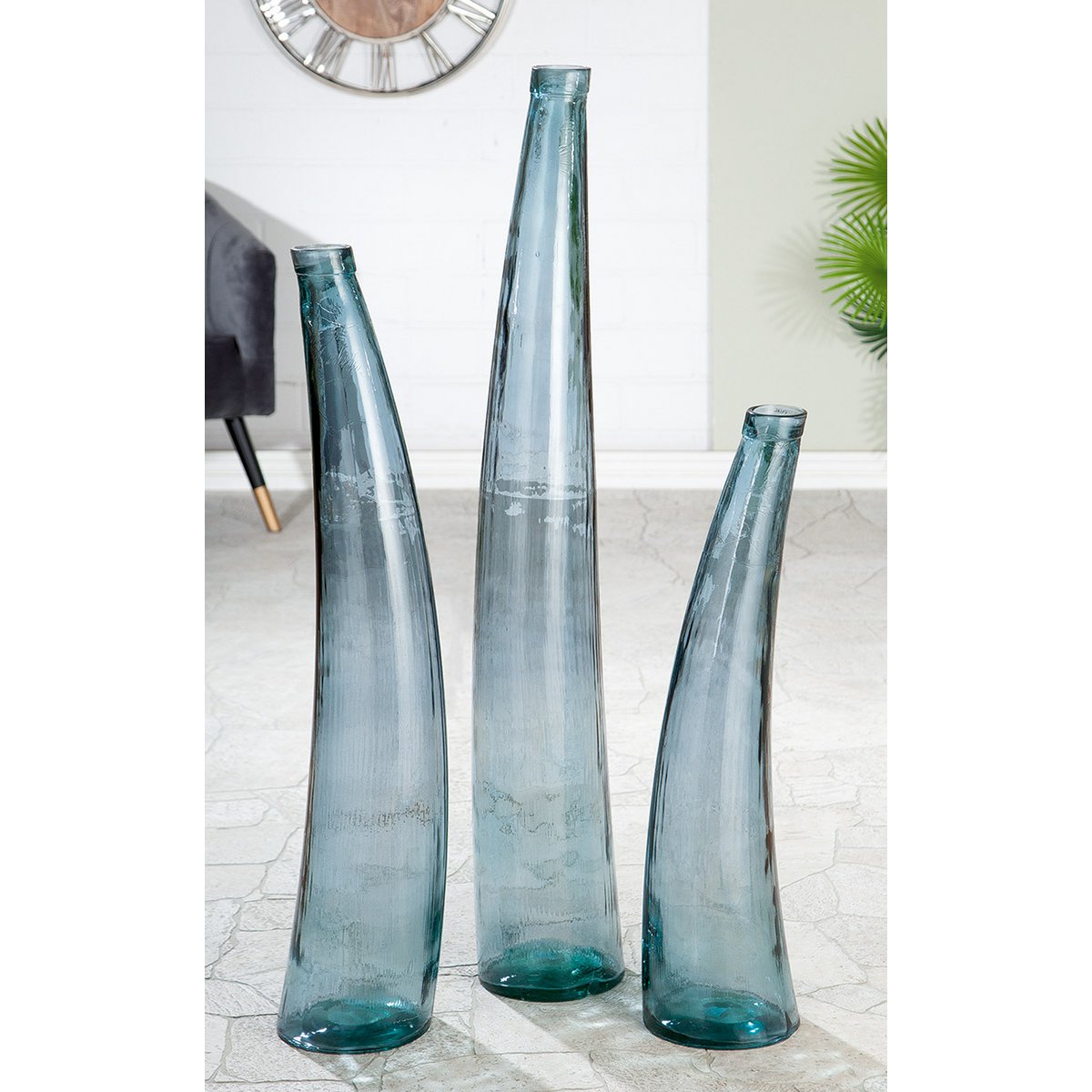 Glass vase Corno