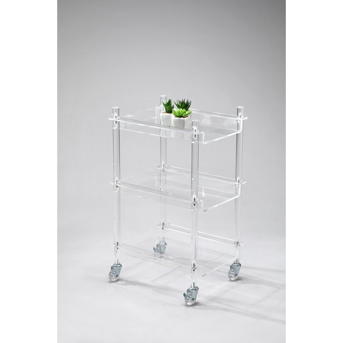 DESSERTE ROULANTE EN ACRYLIQUE 40.5X30.5X60.5XCM