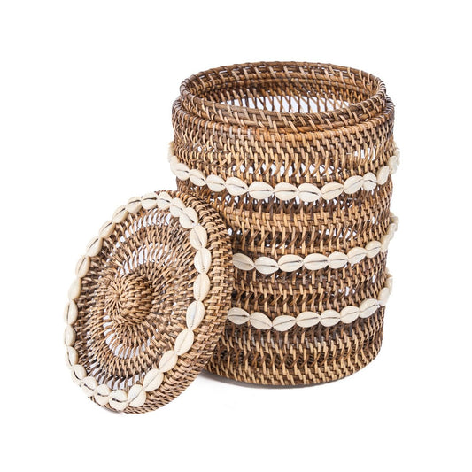 The Shell Storage Bin - Natural Brown