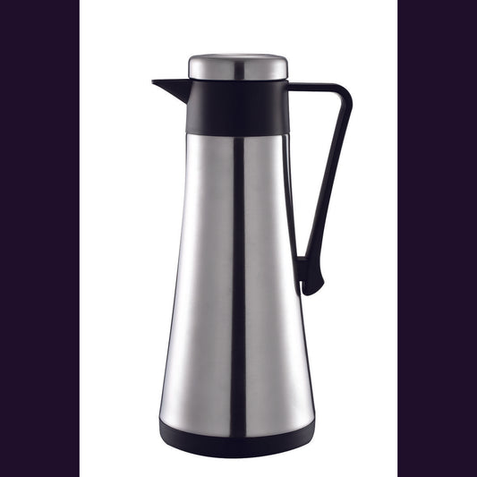 STAINLESS STEEL AND BLACK ISOTHERMAL COFFEE MAKER 1L