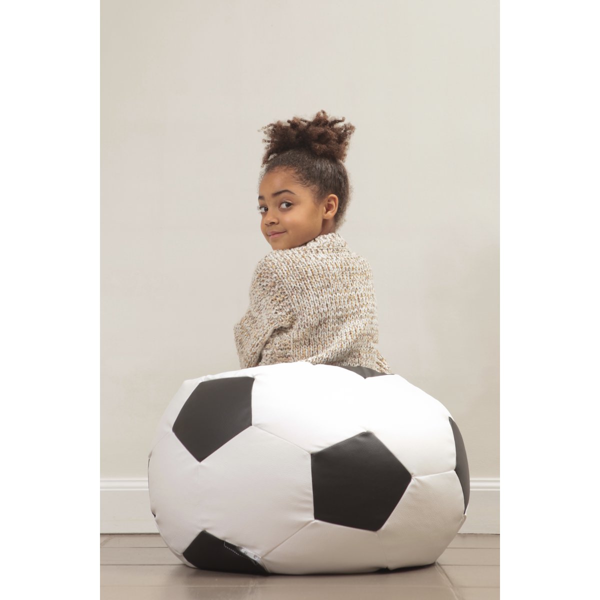 FOOTBALL SMALL - noir/blanc