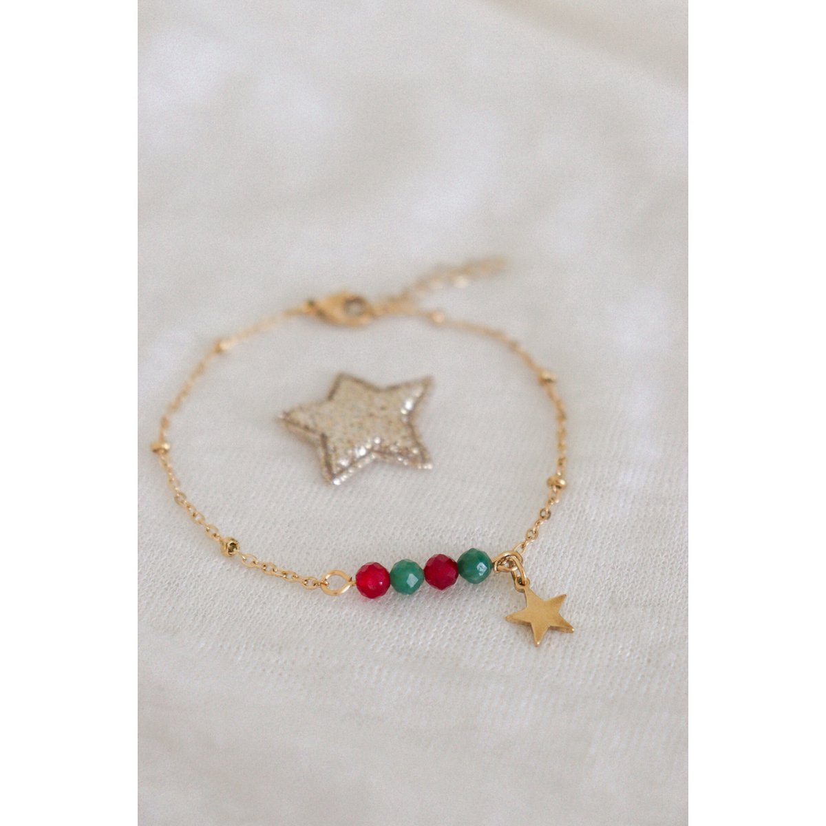 Ruby and Emerald Bracelet - Gold