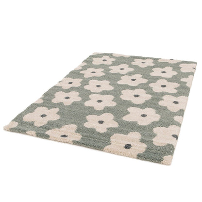 Tapis enfant épais et confortable FLEURS