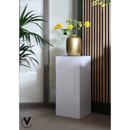 Column/planter - Mont Blanc Shiny White L35 x B35 x H80cm