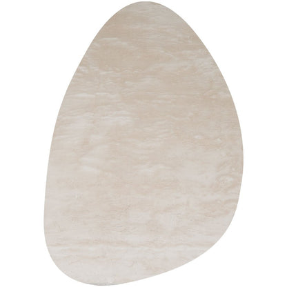 Rug Morbido Beige 2212 - pebble -shaped 200 x 280 cm