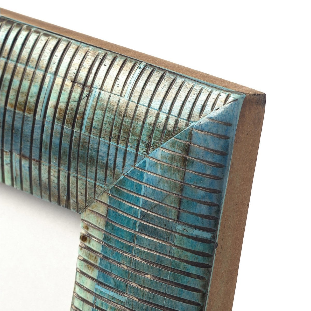 The Ocean Ripple Frame - Turquoise - 10x10