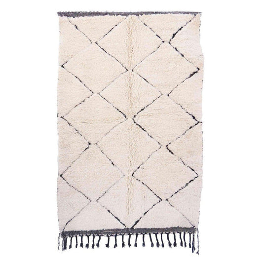 Pure wool Moroccan Berber rug 148 x 248 cm