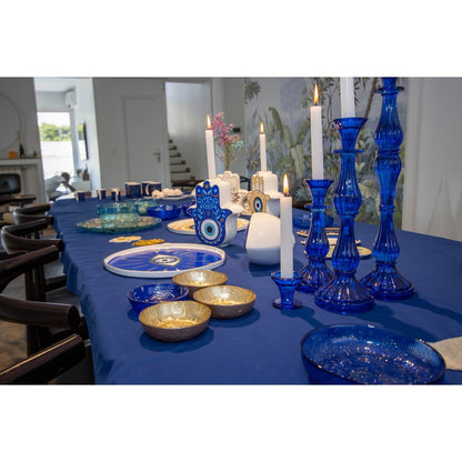 Blue candlestick Small model H21CM