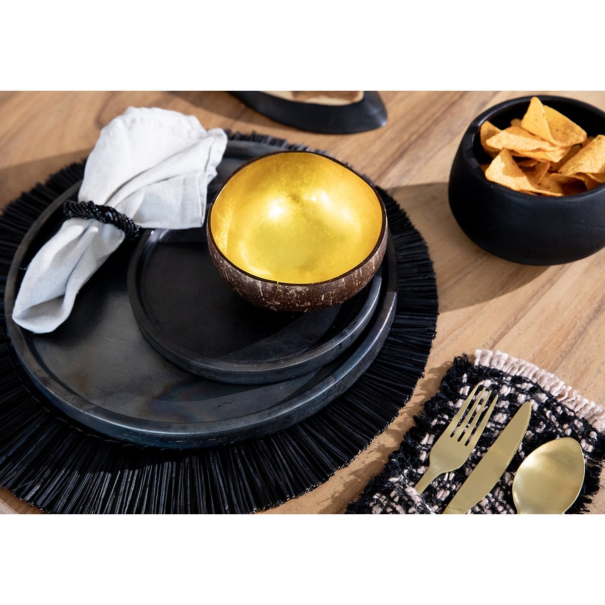 The Oh My Gee Cutlery Holder - Black Copper