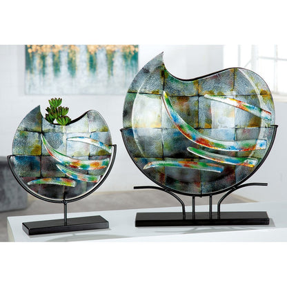 Glasart round decorative vase "Varosia"