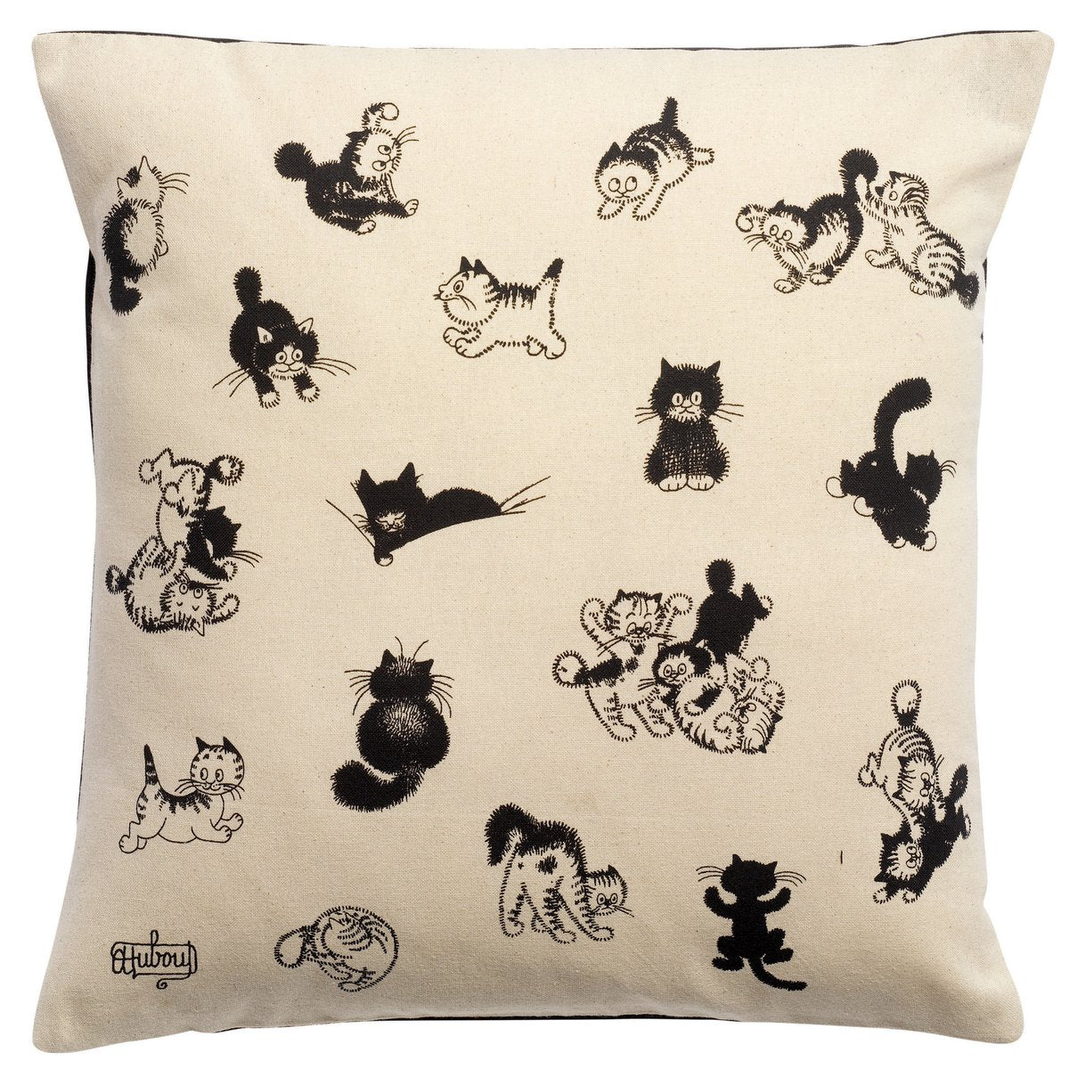 Dubout Cushion Kittens Ecru 45 x 45