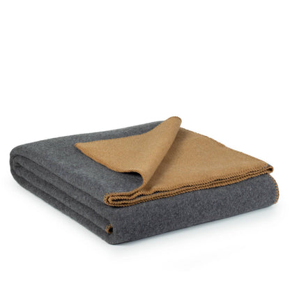 Merino wool bed blanket SUN DUST