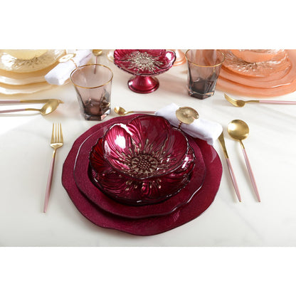 Fushia dessert plate