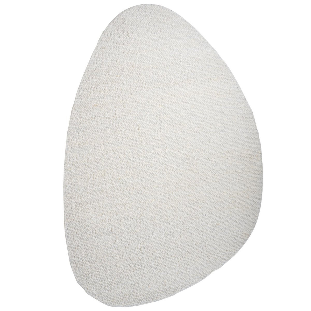 Rug STONE White - pebble -shaped 200 x 280 cm