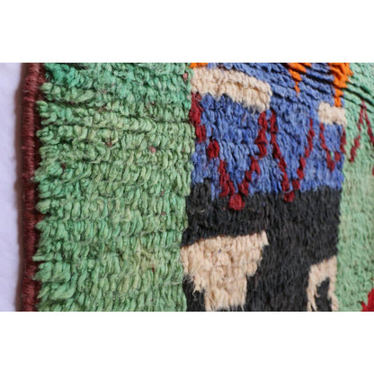 Colorful Boujad wool Berber rug 167 x 278 cm