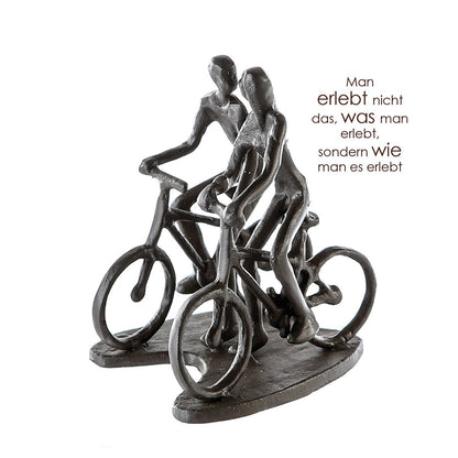 Design sculpture "Rad Tour" burnished h.13cm