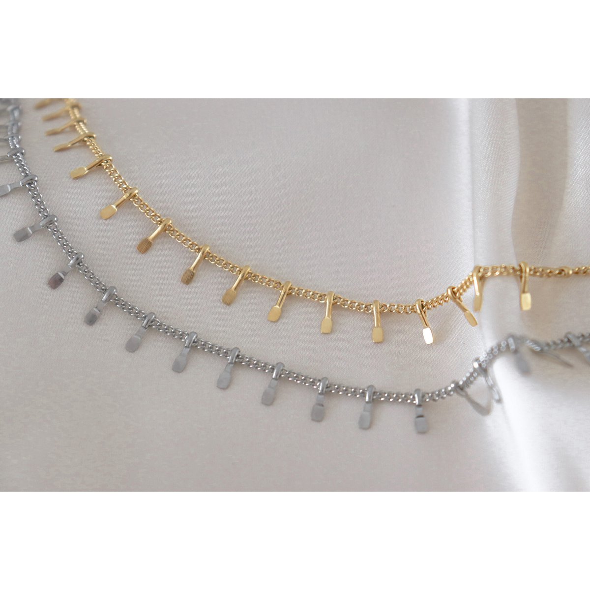 Stainless Steel Trendy Anklet - Gold