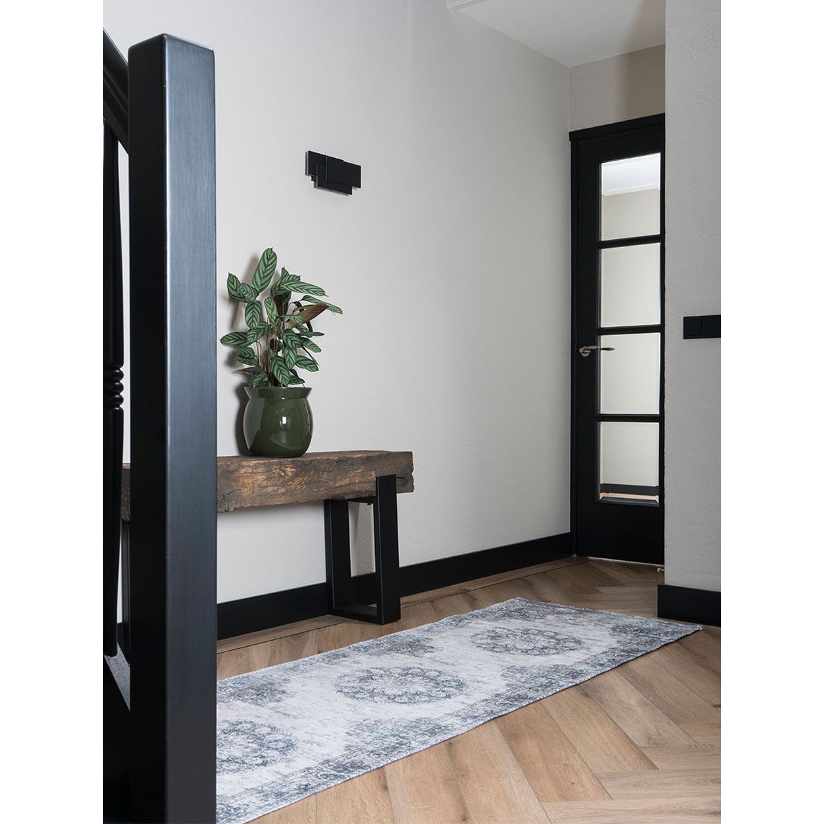Runner Viola Anthracite 80 x 300 cm