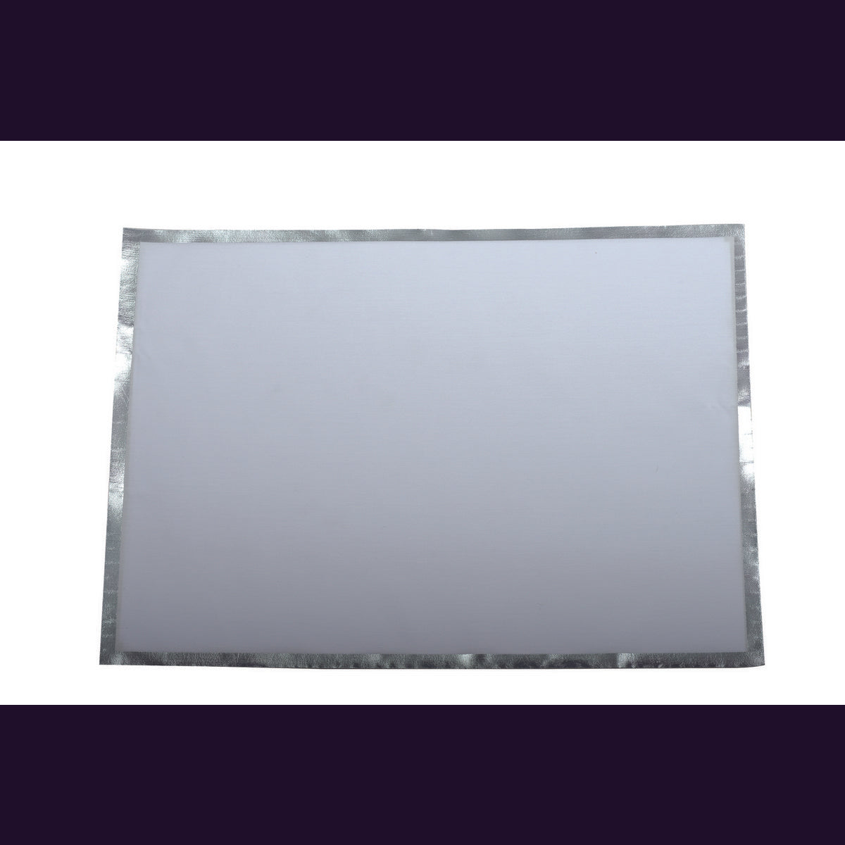 DISPOSABLE PLATE MAT 31.5x45CM WHITE AND SILVER ROLL 32 PCS