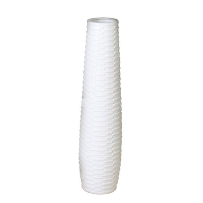 Ceramic vase "Catania" white H.100/D.25cm