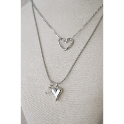 Hearts Collier - Silver