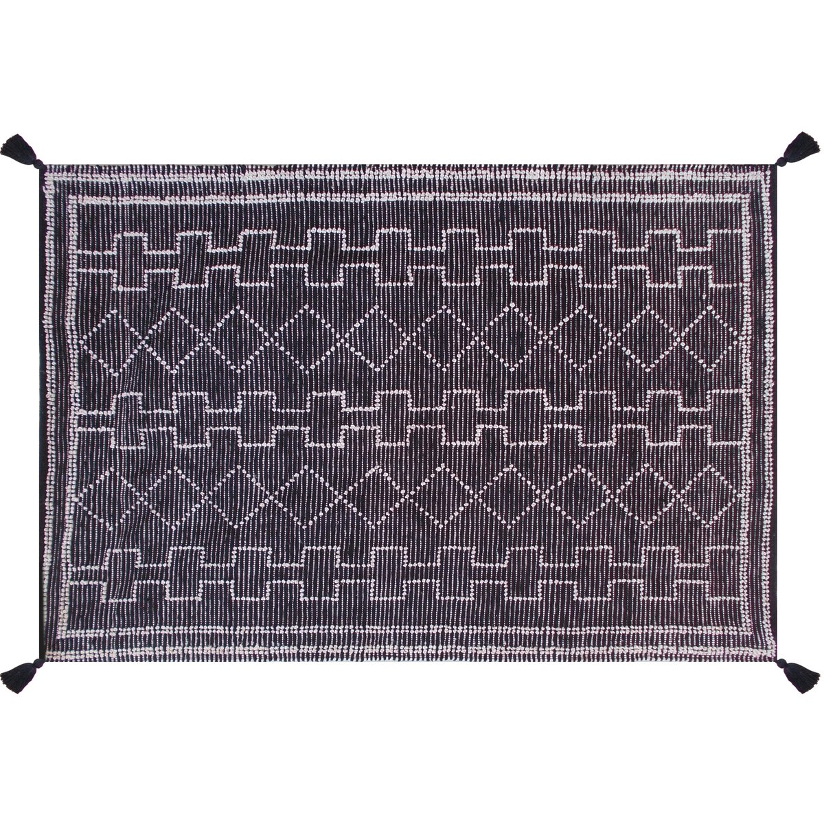 Tapis Gimie Charbon/ivoire 190 x 290