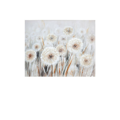 Wood/linen picture “Dandelion Field”