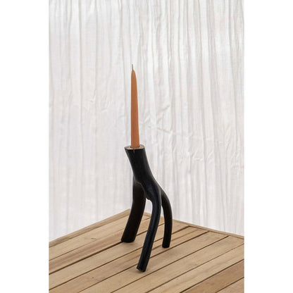 The Triple Twig Candle Holder - Black