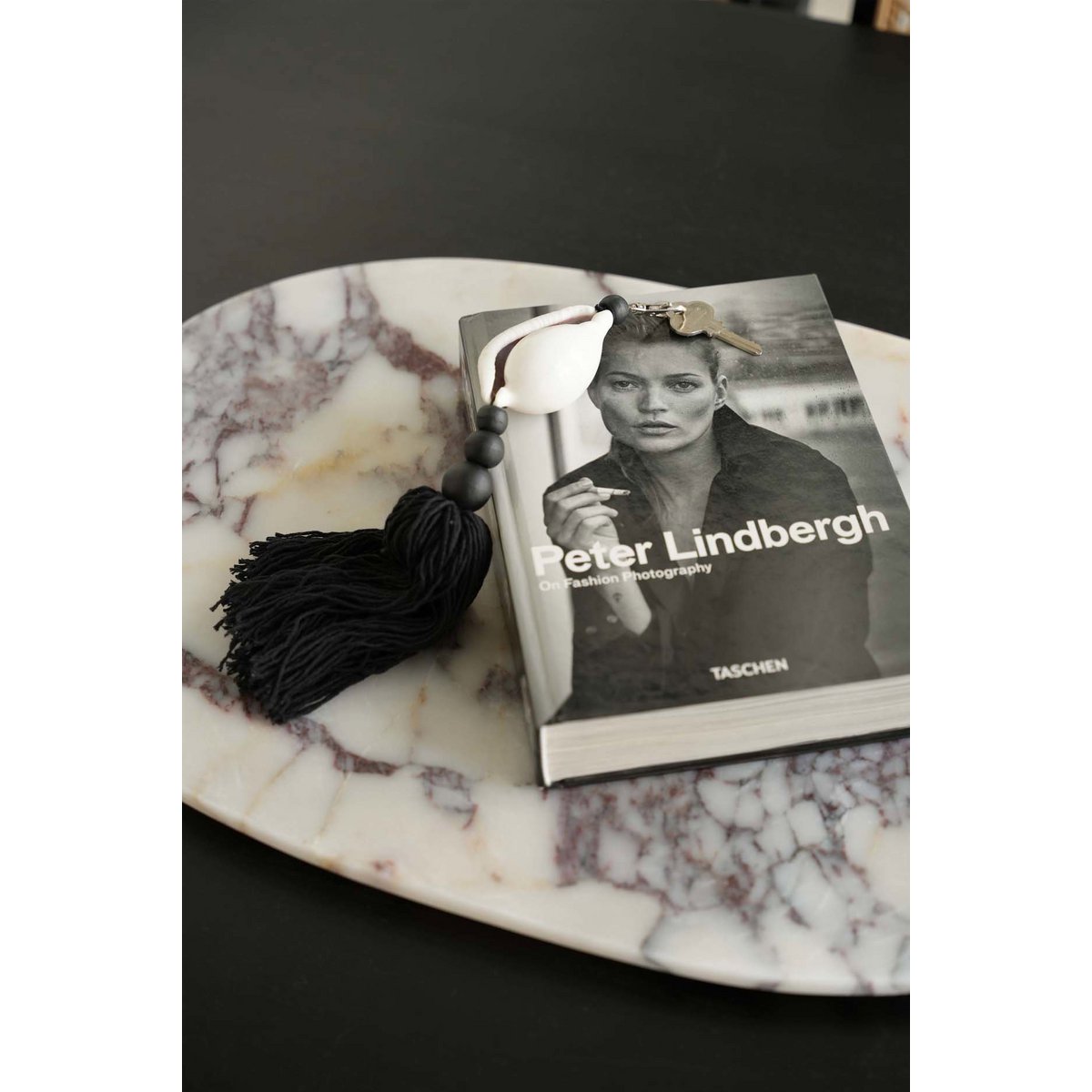 The Togian Keychain - Black White