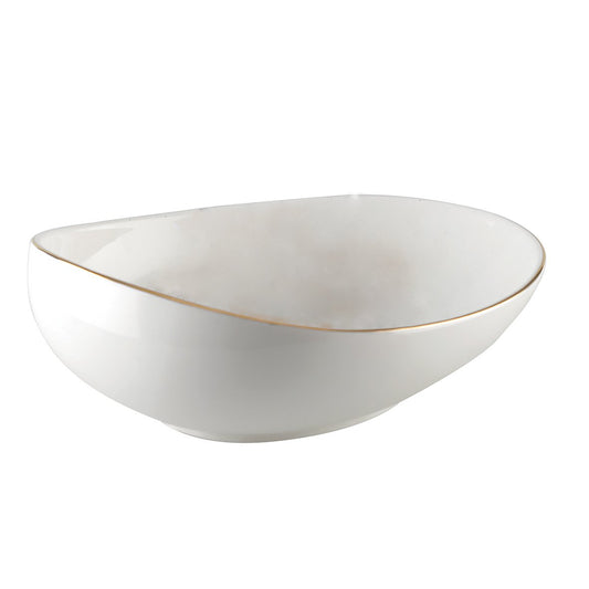 Ceramic white hollow plate 22cm