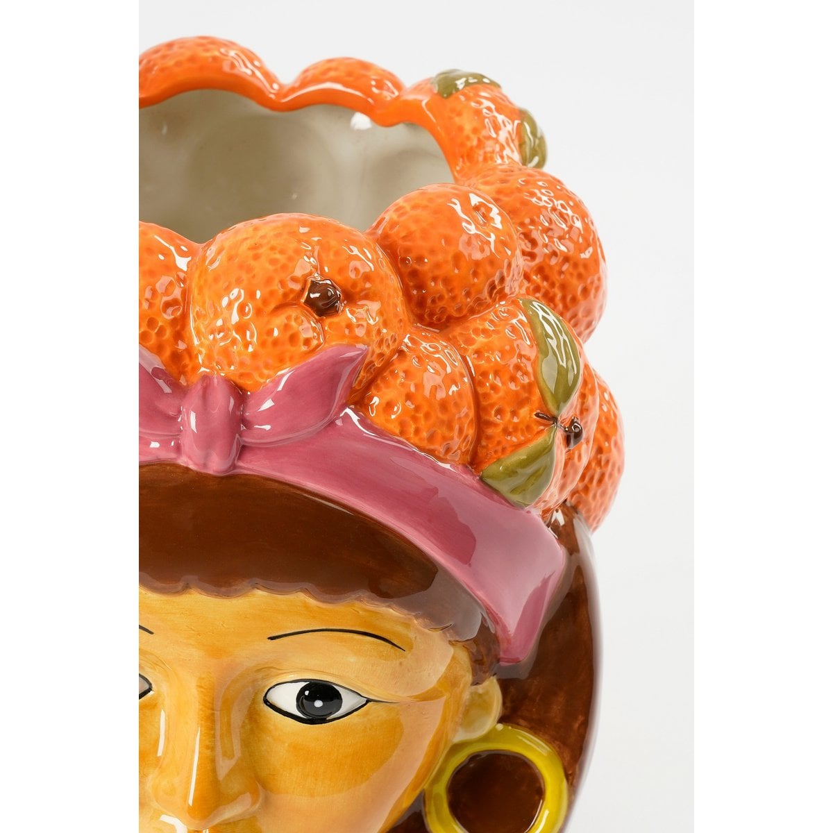 Flowerpot inside Funny Orange