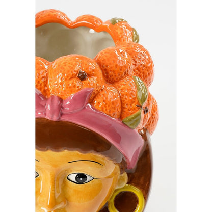 Flowerpot inside Funny Orange
