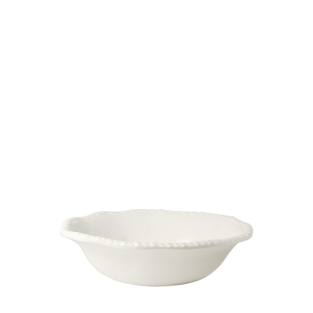 Cream melamine soup plate with rope edge 20x20x5.5cm