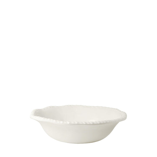 Cream melamine soup plate with rope edge 20x20x5.5cm