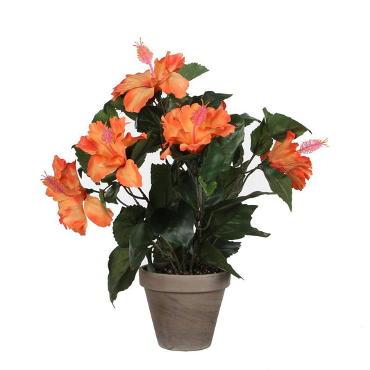 Artificial plant Hibiscus Orange