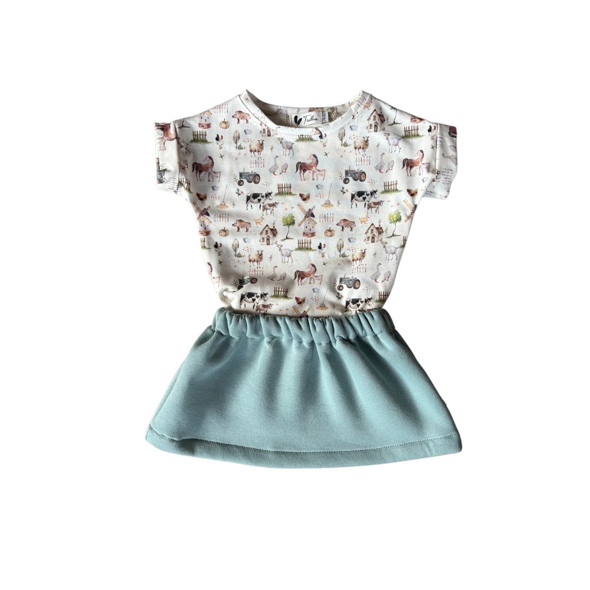 Rokje jogging sea green