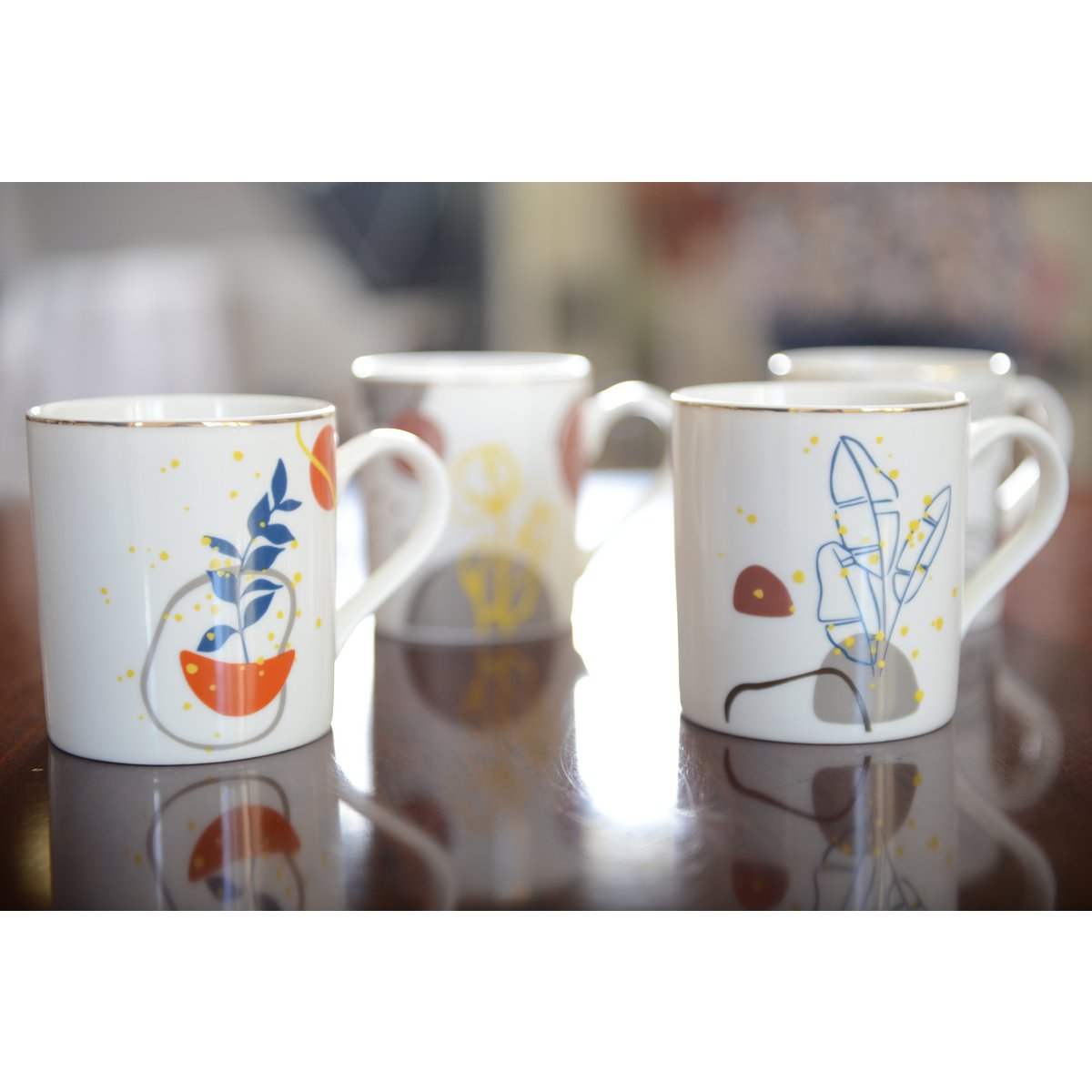 SET 4 MUGS ART DECO 390ML